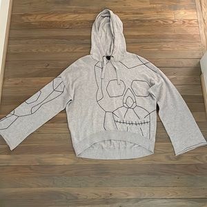 Skull cashmere hoodie size XS